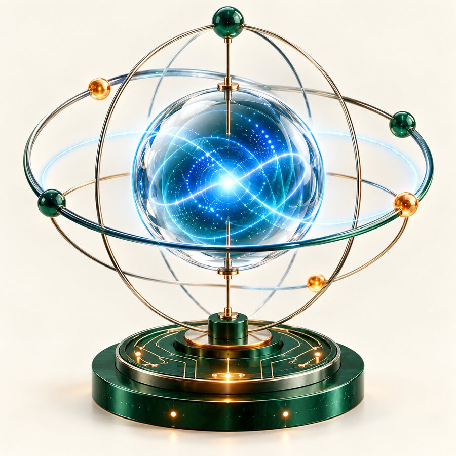 A transistor and a qubit shown side by side.